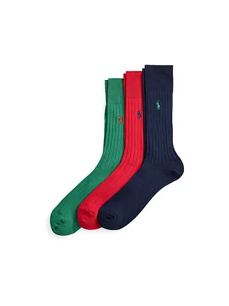 POLO RALPH LAUREN | Calzini confezione da 3 verde / rosso / blu navy |